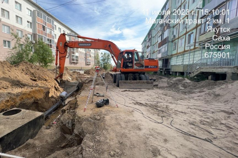 Благоустройство территории начали в 17 дворах многоквартирных домов в Якутске
